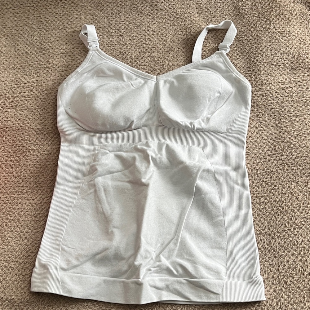 Knix Blissfit white Nursing Tank Top